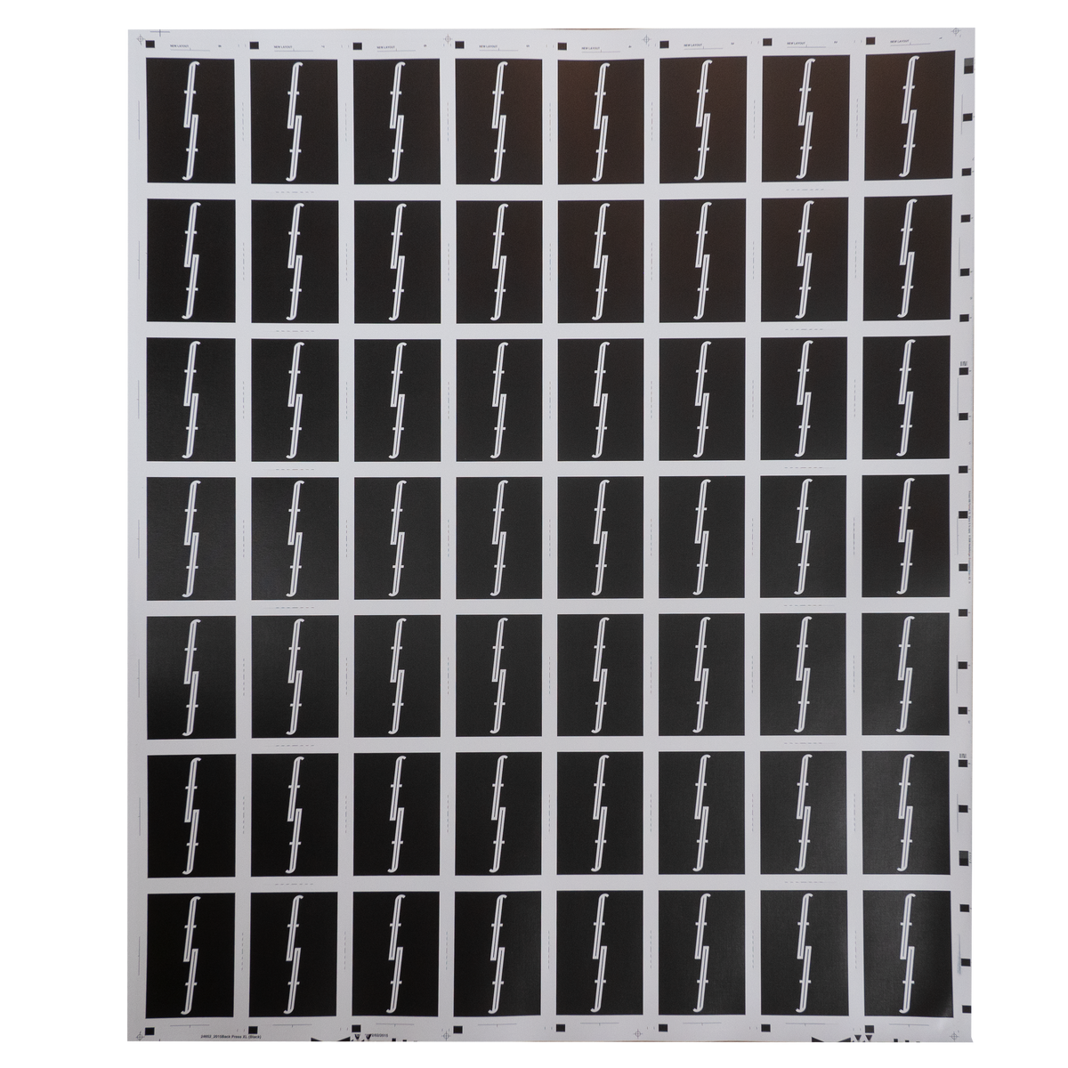 Black Uncut Sheet