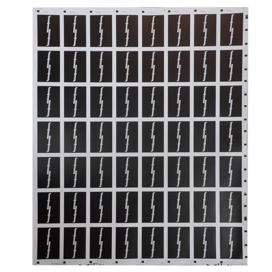Black Uncut Sheet