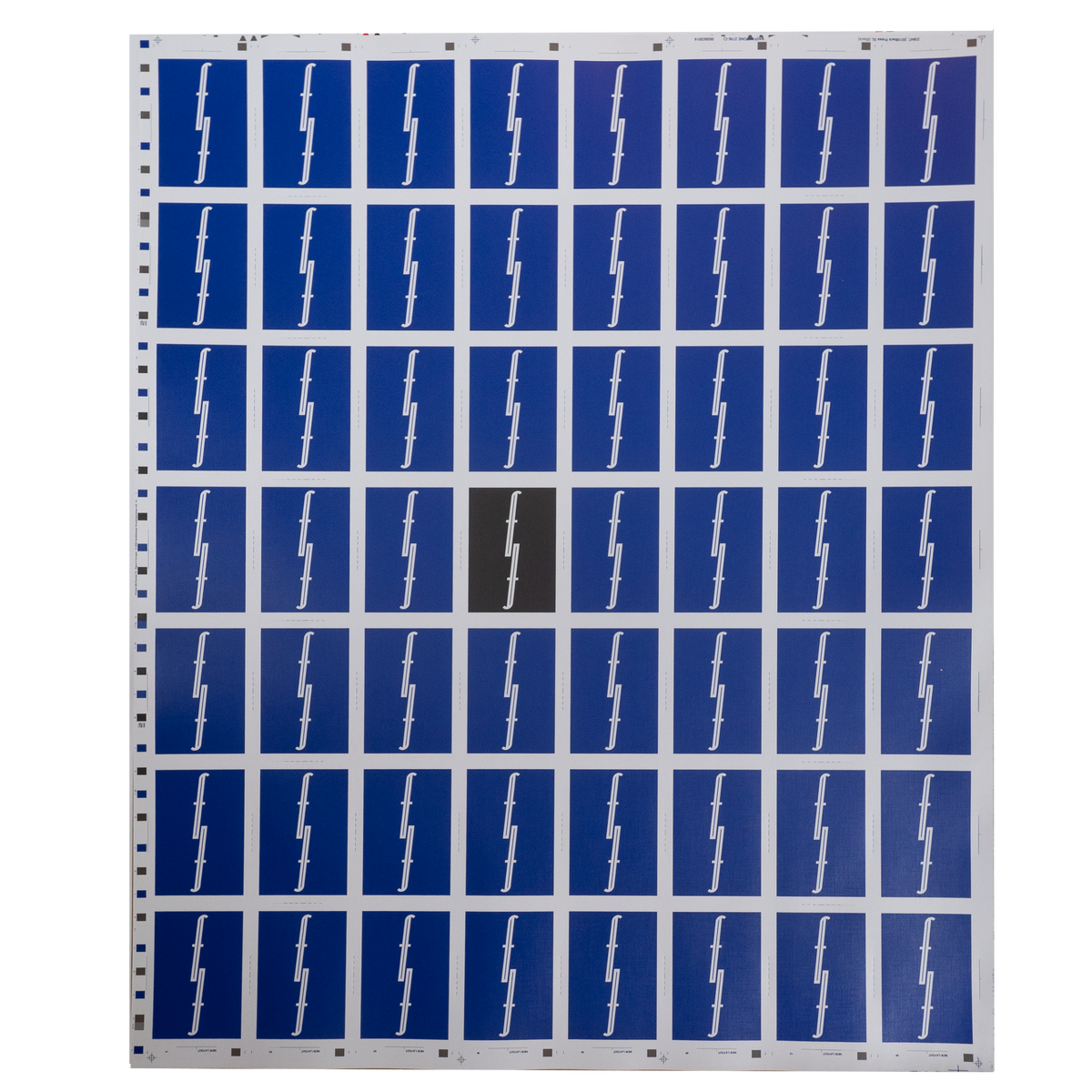 Blue Uncut Sheet