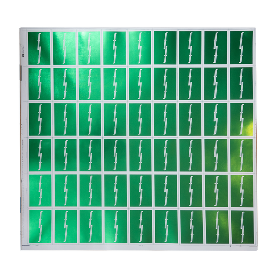 Emerald Foil Uncut Sheet