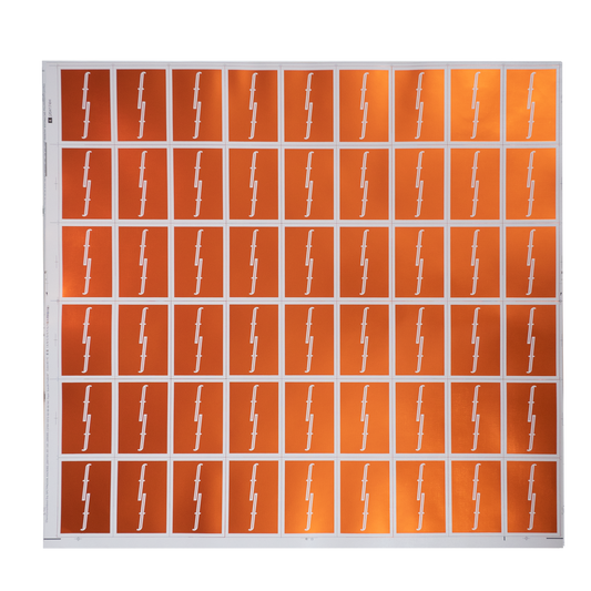 Topaz Foil Uncut Sheet