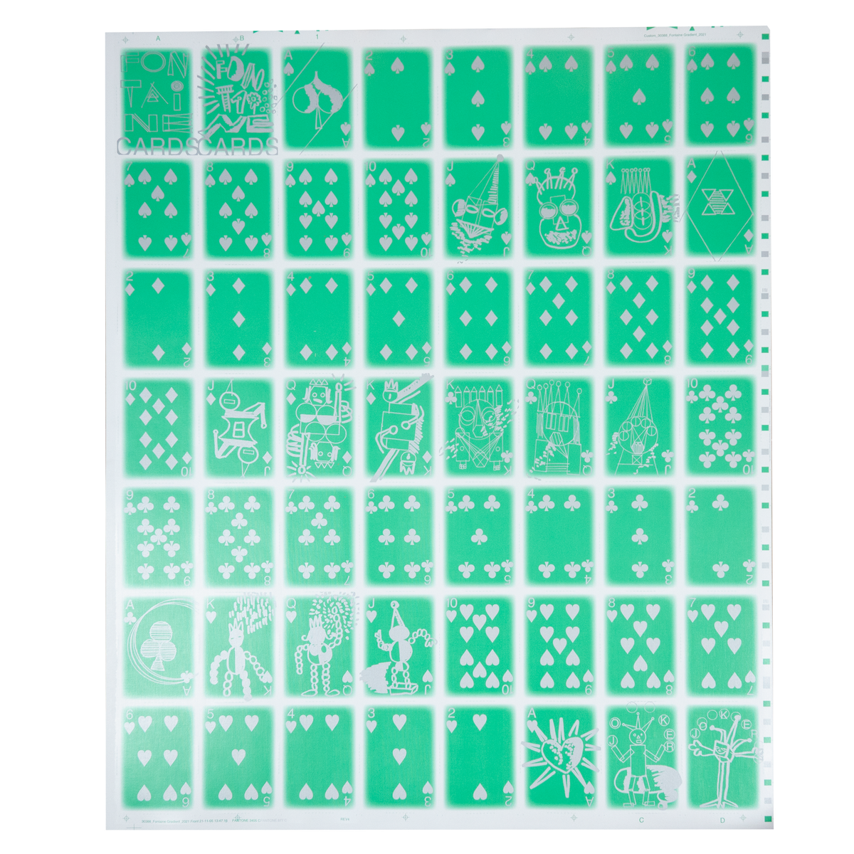 Gradient Uncut Sheet