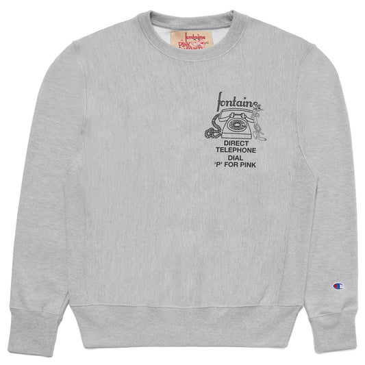 DIAL "P" FOR PINK CREW (GREY)